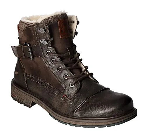 MUSTANG Herren Stiefel gefüttert - Wanderschuhe für kalte Tage, gefüttert und mit Innenseitigem Reißverschluss für einfachen Einstieg und optimalen Komfort.