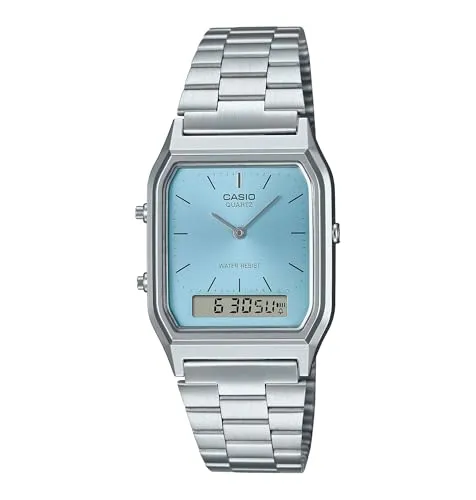 Casio AQ-230A-2A1MQYES Armbanduhr für Herren - Elegante Herrenarmbanduhr mit präzisem Quarzwerk, ideal für jeden Anlass und bietet eine stilvolle Ergänzung zu Ihrem Outfit.