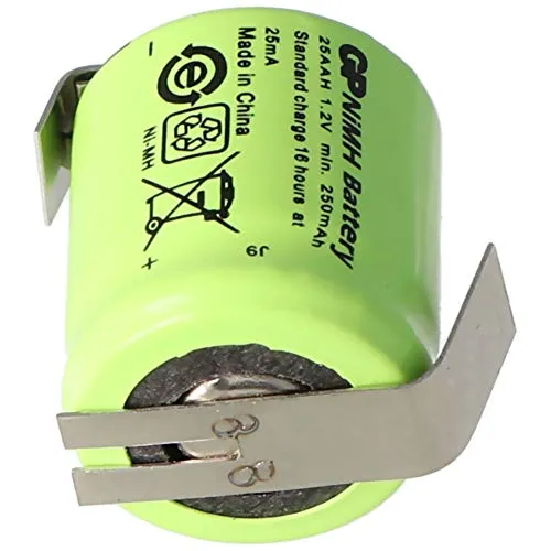 GP GP25AAH Akku NiMH 1/3 AA Mignon Lötfahne Z-Form