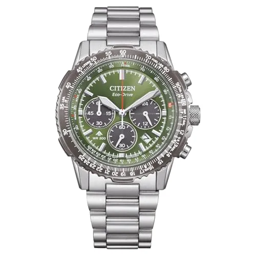 Citizen Promaster CA4664-60W Chronograph - Armbanduhren für Herren mit Solarbetrieb, 20 bar wasserdicht und leuchtenden Zeigern – ideal für Sport und Abenteuer.