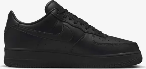 Nike Air Force 1 07 Fresh Herren Sneaker - Schwarzanthrazit 38.5 EU - Stylische Herren Sneaker aus Leder mit 4 cm Absatzhöhe, ideal für Beruf und Freizeit. Der Nike Air Force 1 bietet Komfort und ein zeitloses Design.