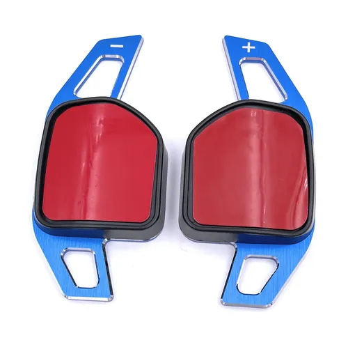 Schaltwippen Shift Paddle Alu blau für Audi 06-12 A1-A6, S,RS, TT, Q Typ B