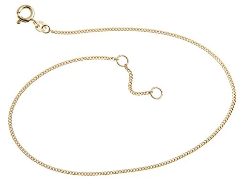 Silberketten Store Fußkette Panzer in gold von Silberketten-Store