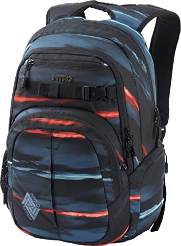 NITRO Schulrucksack CHASE ACID DAWN - Stylischer Rucksack mit 35L Volumen, gepolstertem Laptopfach für 17 Zoll und praktischem Organizer. Perfekt für Schule, Uni oder Freizeit!