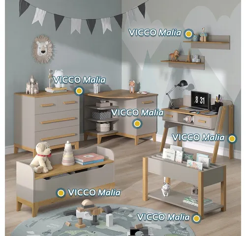 VitaliSpa® Wickelkommode Malia, Cashmere-Eiche