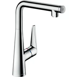 hansgrohe Talis Select S300 Küchenarmatur - chrom, schwenkbarer Auslauf - Armaturen mit ComfortZone 300, einstellbarem Schwenkbereich und QuickClean für müheloses Kalkentfernen. Ideal für moderne Küchen mit begrenztem Platz.