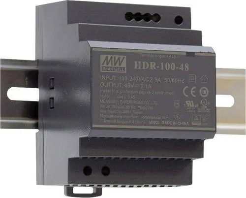 Produktbild MW Mean Well HDR-100-24 Hutschienen-Netzteil 24 V DC 3.83 A