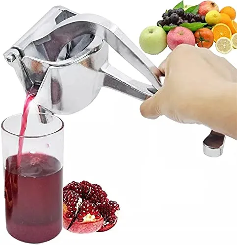 Hojaw Manuelle Obst Handpresse – Tragbare Aluminium Zitruspresse