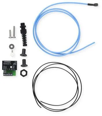 VOTRONIC Tank-Sensor FL - Füllstandsensor für Wasser und wasserhaltige Flüssigkeiten, geeignet für Tankhöhen von 30 bis 100 cm, mit flexibler Seilsonde und EMV-Prüfzeichen für zuverlässige Messungen.