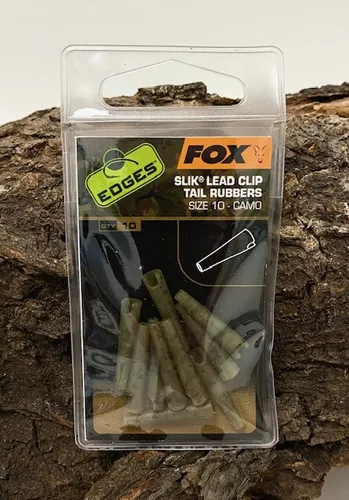 Produktbild Fox Edges Camo Slik Lead Clip Tail Rubbers Size Größe 10