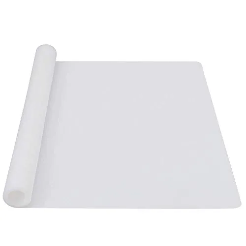 Webake Silikonmatte Groß Transparent Silikon Bastelmatte Bastelunterlage 60 x 40 cm Silicone Mat Antihafte Rutschfeste Tischmatte Arbeitsmatte für Resin Gießharz, Tischset, Platzset