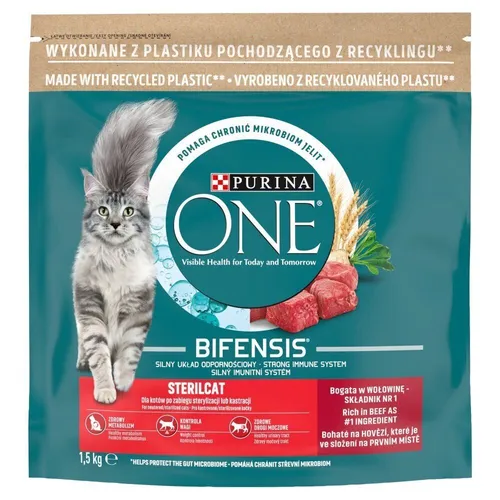 PURINA ONE STERILCAT TROCKENFUTTER MIT RIND 1,5 kg von Purina ONE