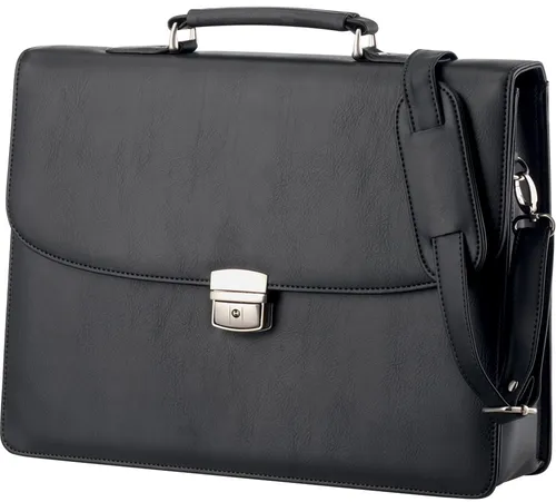 Alassio 47013 Aktentasche Anzio - Elegante Businesstasche aus strapazierfähigem Kunstleder, mit abnehmbarem Schultergurt und Schloss für Sicherheit. Ideal für professionelle Auftritte.