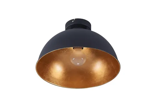 Lindby Deckenleuchte Lya - dimmbar und modern - Moderne Deckenleuchte aus Metall in Schwarz und Gold matt, mit dimmbarem Licht und gemütlicher indirekter Beleuchtung für eine stilvolle Raumgestaltung.