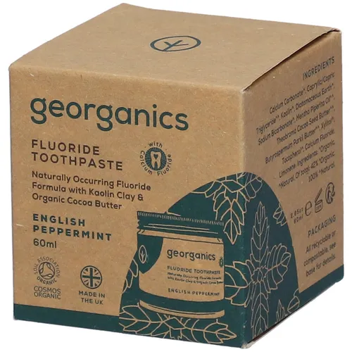 GEORGANICS Natürliche Zahnpasta Pfefferminz