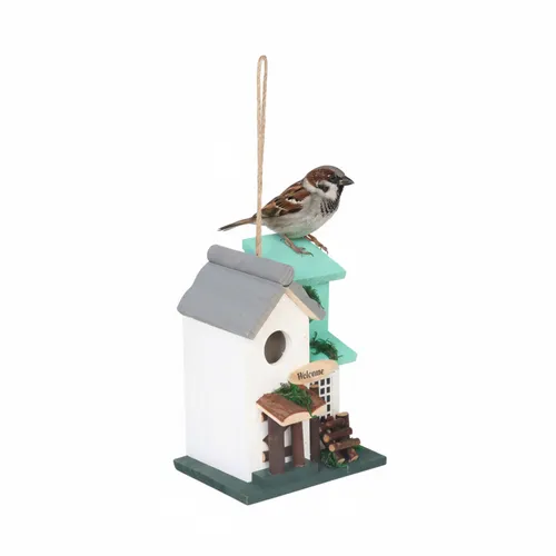 Deko Vogelhaus Holzhaus Vogelvilla Vogelhütte Wildvogelhaus Dekohäuschen Garten