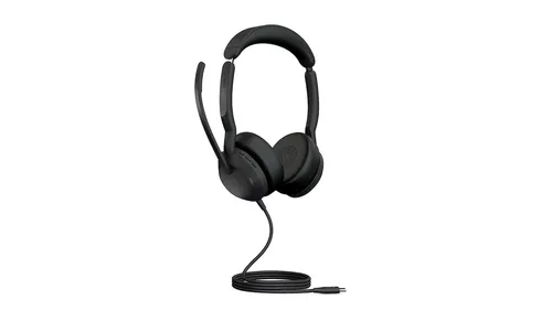 Jabra Evolve2 50 - Kabelgebundenes Stereo-Headset mit ANC - Professionelles Headset mit USB-C-Anschluss und aktiver Geräuschunterdrückung (ANC), ideal für konzentriertes Arbeiten und MS Teams zertifiziert.