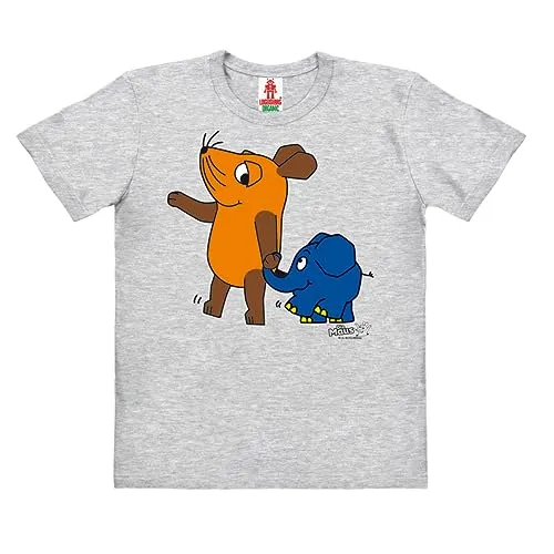 Logoshirt®️ TV I Die Sendung mit der Maus - Bio T-Shirt für Kinder - Fun-T-Shirt mit offiziell lizenziertem Design von Die Sendung mit der Maus, aus 100% weicher Bio-Baumwolle, ideal für Komfort und Nachhaltigkeit.