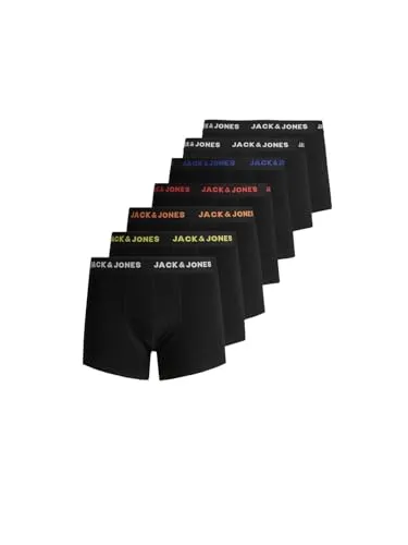 JACK & JONES Herren Boxershorts 7er Pack - Mehrfarbig, Größe XL - Bequeme JACK & JONES Boxershorts im 7er Pack für stilvollen Alltagskomfort. Der elastische Bund sorgt für optimalen Sitz und hohen Tragekomfort - ideal für Freizeit und Sport.