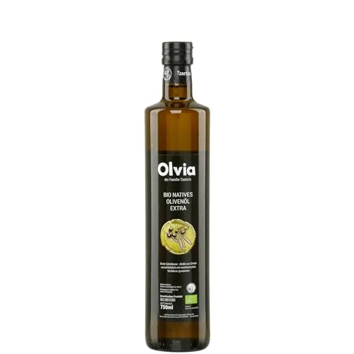 Olvia BIO Olivenöl 0,75l aus Griechenland | Extra natives Olivenöl von Lesbos | Kaltgepresst | Tzortzis Family