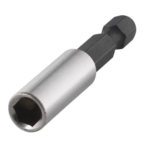 wolfcraft Bithalter magnetisch, 50 mm - Sechskant-¼ Antrieb - Magnet-Bithalter für Akkuschrauber - 1577000