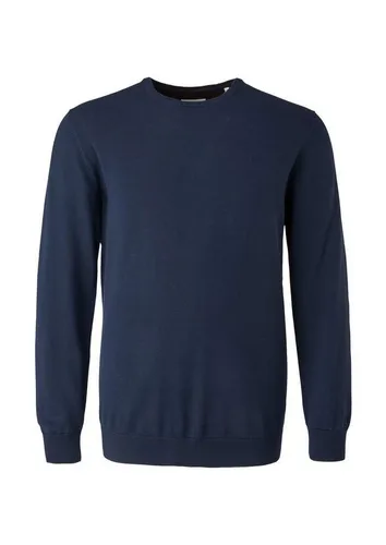 s.Oliver Herren Pullover 2148210 in Blau, XXL - Stylischer Crew Neck Pullover für Herren, Regular Fit mit langen Ärmeln und Rippbündchen, ideal für lässige Freizeitlooks.