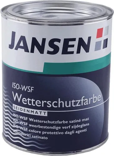 Jansen ISO-WSF Wetterschutzfarbe seidenmatt0,75 Liter