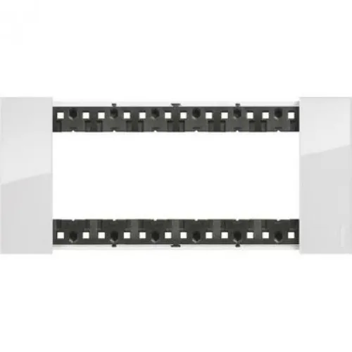 LIVING NOW PLACK 6 MODULE IN BIMATERIC PLASTIC COLOR GHIACCIO KA4806DW