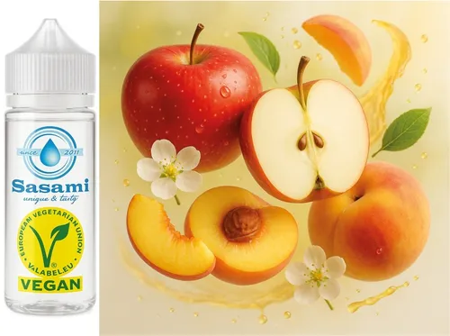 Apfel Pfirsich - Apple Peach Aroma Konzentrat - Vegan - Sasami - 10ml