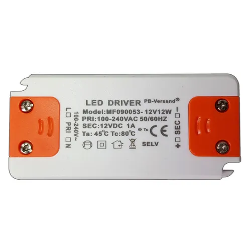 LED Trafo 12 Watt 12V DC Transformator Netzteil driver 12 Volt 12W elektronisch