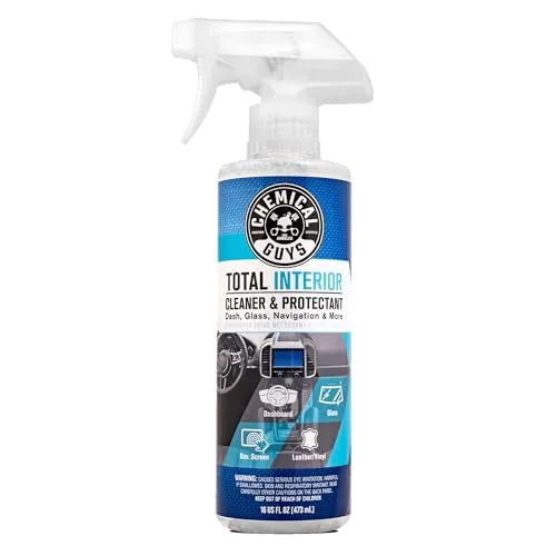 Chemical Guys Total Interior Cleaner & Protectant 473 ml - Innenraumreiniger mit UV-Schutz für Kunststoff, Vinyl, Leder, Stoff, Teppich, Glas & Displays - ohne Glanz