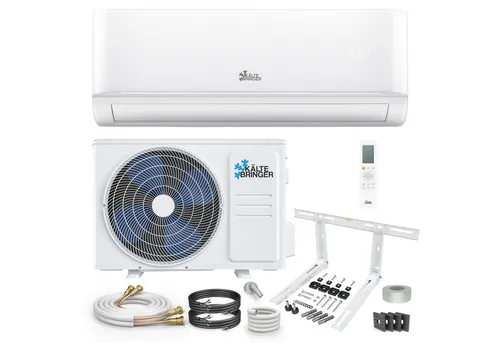 Kältebringer Split-Klimagerät 12000 BTU - Klimaanlage mit Quick Connect, kühlen & heizen, sehr leise im Betrieb, inklusive Wandhalterung, Energieeffizienzklasse A++ für optimale Energienutzung.