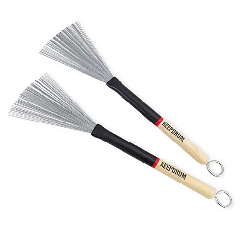 keepdrum SV507 Schlagzeug Jazz-Besen ausziehbar