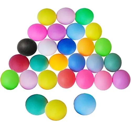 mengger Tischtennisbälle Training Tischtennis Ball 30 Stück Mischfarben Tischtenni-Bälle Tischtennis-Set Dedicated Bälle Trainings Ping Pong-Bälles