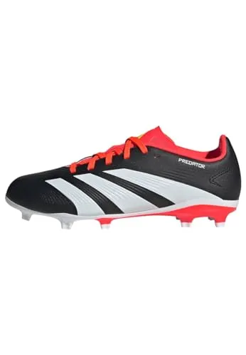 adidas Kinder Fußballschuhe Predator League FG J - Schwarz, Größe 36 2/3 - Hochwertige Fußballschuhe für Kinder, ideal für den Einsatz auf Rasenplätzen. Mit schnürbarem Verschluss und optimaler Passform für mehr Kontrolle und Komfort.