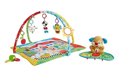 Mattel Fisher-Price FBD45 Lernspaß Hündchens Spieldecke, mehrfarbig