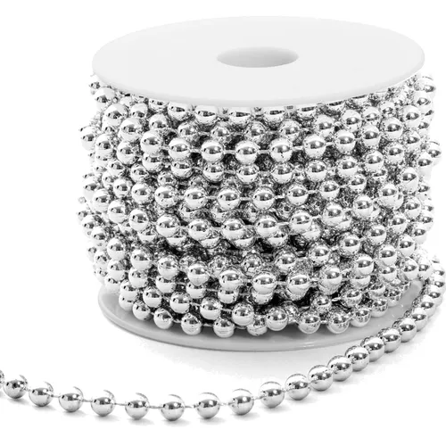 Perlenkette, Weihnachtsdeko, Tischdeko, Metallelemente, Garlands, Christbaumk...