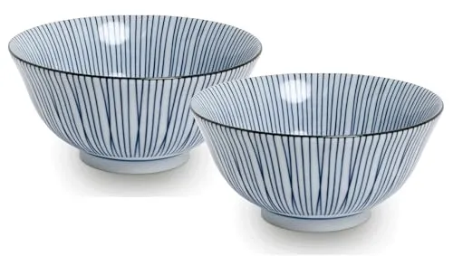 WestCraft Japan-Bowls ASIATICA, 2er Set Ramen Schalen aus Porzellan - Elegante Ramen Bowls aus hochwertigem Porzellan, ideal für Reis, Nudeln und Snacks. Spülmaschinen- und mikrowellengeeignet – perfekt für den täglichen Gebrauch und als stilvolles Geschenk.