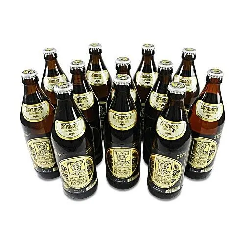 Augustinerbräu Edelstoff Exportbier - 12 Flaschen à 0,5 l - Bier aus der ältesten Münchener Brauerei, spritzig-frisch mit 5,6% vol. und nach dem deutschen Reinheitsgebot gebraut. Ideal für Bierliebhaber!