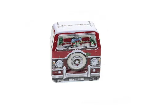 POWERHAUS24 Keksdose Mini-Blechdose ca. 9 x 10,5 cm, mit Backrezept, Metall, (Einzelstück)