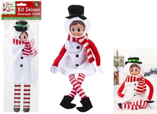 Elfe Puppe Schneemann Kostüm Behaving Schwer Kleidung Advent Weihnachten