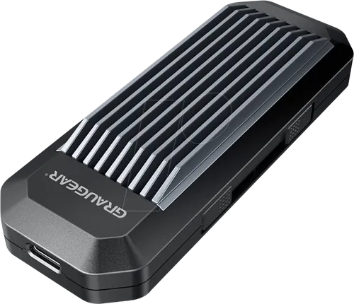 GG 18004 - Externes M.2 NVMe/NGFF SSD Gehäuse - Gehäuse für Flash-Rams mit werkzeugfreier Installation und zusätzlicher Aufbewahrungsbox für eine weitere M.2 SSD. Unterstützt hohe Datentransferraten bis 10 Gbit/s!