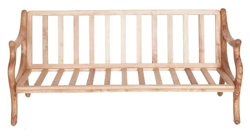 Gartenbank aus Holz mit Rückenlehne und Armlehnen - Moderne Gartenbank aus robustem Holz, ideal für entspannte Stunden im Freien. Maße: 190 x 80 x 85 cm. Einfache Montage und stilvolles Design für jeden Garten.
