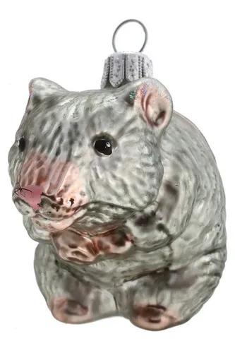 Hamburger Weihnachtskontor Christbaumschmuck Maus, mundgeblasen - handdekoriert