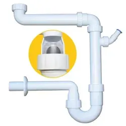 PP-Raumspar Kugelverschluss-Siphon DN 32 für Spülen und Waschtische - Praktischer PP-Raumspar Kugelverschluss-Siphon DN 32, ideal für Spülen und Waschtische. Mit innovativer Verschlusskugel zur Vermeidung von Austrocknung und einfacher Reinigung.