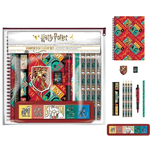 Harry Potter Schreibwaren-Set, Quidditch-Design, offizielles Lizenzprodukt, 11-teilig