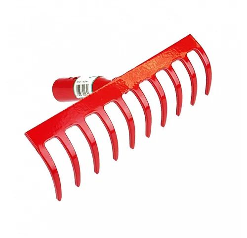 Polar Garten Rechen Stahl-Rechen Stahlstärke 5 mm Harken Lockern Unkraut Laub, 26 cm Arbeitsbreite, (1 St), Rot pulverbeschichtet