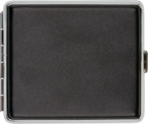 Zigaretten-Etui Lederoptik schwarz 18er