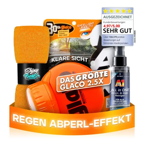 Soft99 Glaco Roll On Max Glasversiegelung Auto Scheiben Glas Versiegelung Set