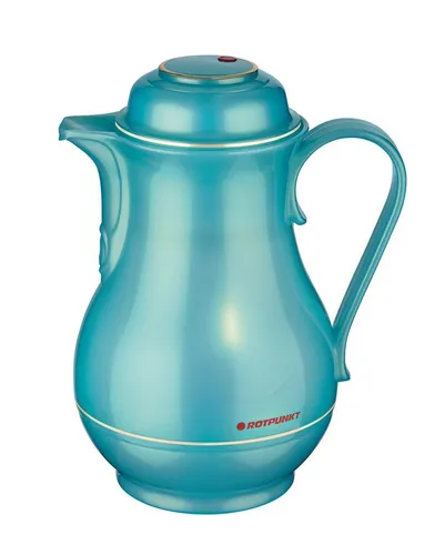 ROTPUNKT Isolierkanne 1,2 Liter I Glaseinsatz I premium Thermokanne I 24 Std heiß, (Kaffeekanne I Teekanne, Thermoflasche), Langanhaltende Isolierung